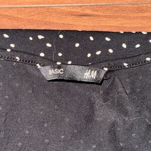 H&M Black and White Polka Dot Dress